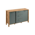 INDYGO - GREEN Komoda Indygo K2D3S idgk-02 komoda dąb wotan zielony