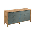 INDYGO - GREEN Komoda Indygo K6S idgk-05 komoda dąb wohan beż