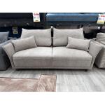 beżowa kanapa violetta boucle z poduszkami, miękka