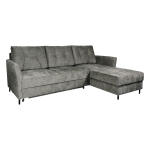 szary narożnik z poduszkami poznań, mały rozmiar i z funkcją spania