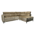 Beżowy narożnik z wygodnym oparciem agora l msc meble swarzędz