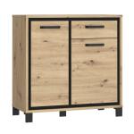 Komoda loft z szufladą i 2 szafkami 90 cm TRONDHEIM tefk-23