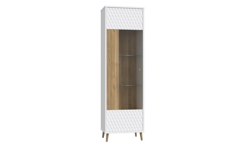 Wąska witryna ryflowana 60 cm AKSANA amfw-10