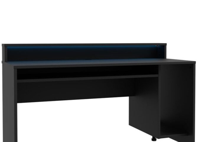 Biurko gamingowe 160 cm z oświetleniem RGB alfb-02