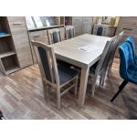 STÓŁ CAMILA 140 + 6 KRZESEŁ BIZON-005 WYPRZEDAŻ