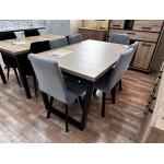 STÓŁ LOFT VZ 140 + 6 KRZESEŁ HIENA WYPRZEDAŻ