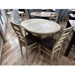 STÓŁ JAKUB OWAL + 4 KRZESŁA ALEX WYPRZEDAŻ
