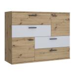 Komoda 125 cm Dąb Artisan/Secret Grey SKVK46-M815 srfk-08