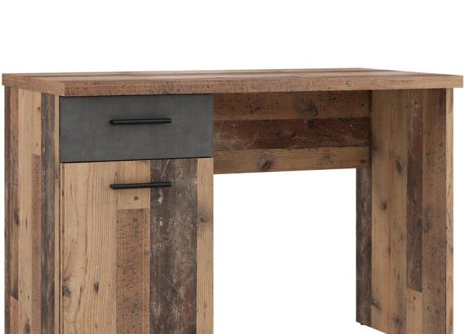 Biurko 110 cm z szufladą i szafką winnie wifb-02 vintage loft