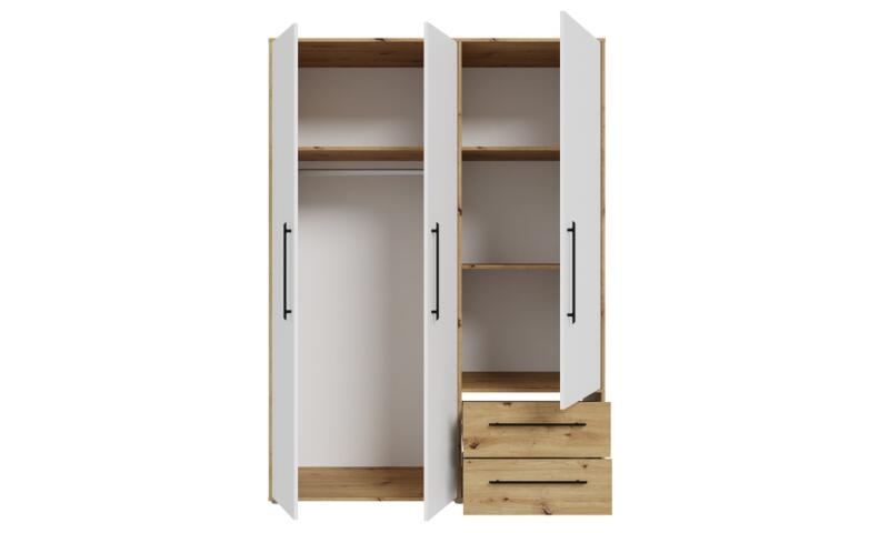 JRFS-03 JUREK szafa biały / dąb artisan - obrazek 3