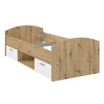 Łóżko młodzieżowe z szufladami skandynawskie 90x200 cm WINNIE wifł-06