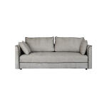 wygodna kanapa szara z poduszkami i funkcją spania gaja