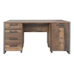 Biurko vintage loft 155x60 cm z 4 szufladami i szafką CLIF Indeks: CLFB221-C546 CLFB-09 CELESTYNA biurko