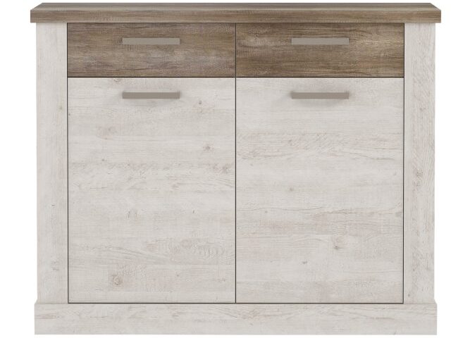 Opis Ponadczasowe wzornictwo, uniwersalna kolorystyka i prosta forma to doskonała stylistyka do stworzenia funkcjonalnego, ale również pięknego przedpokoju, który będzie wizytówką Twojego domu. Funkcjonalna szafka na buty sprawi, że stworzysz przepiękne wnętrze pełne ładu i porządku. Ten unikatowy mebel to prawdziwy schowek na buty każdego członka rodziny. Idealny mebel do przedpokoju w różnej stylistyce Dwa dekory do wyboru: Dąb Artisan/Uni Wolfram Szary oraz Pinia Biała/Dąb antyczny Wysokiej jakości płyta wiórowa , tylna ściana wewnętrzna z lakierowanej płyty HDF, boki - płyta wiórowa plus MDF Nogi mebla z regulacją Mebel ten posiada sześć obszernych półek oraz dwie bardzo pojemne szuflady Maksymalne obciążenie wieńca górnego to 20kg Łatwy montaż mebla z dołączoną do paczki instrukcją Mebel prosty w pielęgnacji Szczegóły produktu Informacje logistyczne Instrukcje montażu i karty bezpieczeństwa produktu Szafka na buty Indeks: DURK222-T75 DMFS-30 DAMIAN szafka na buty