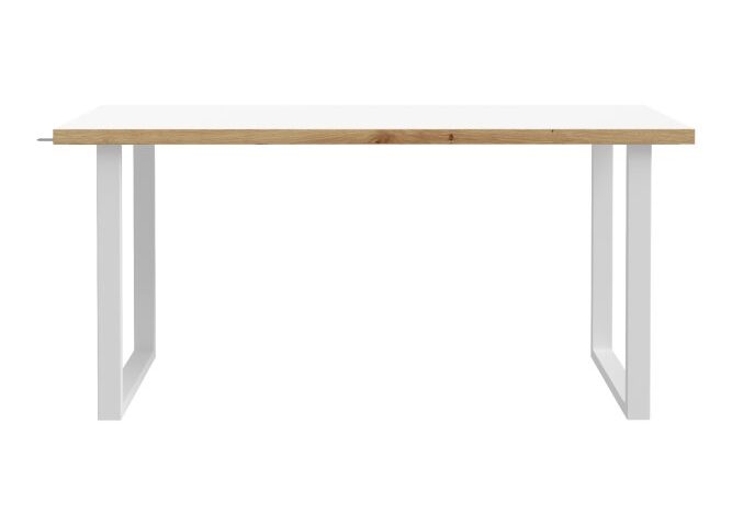 Biurko 160x75 cm KEFLAVIK Biały /Dąb Artisan Indeks: KFLB422-M897 KLFB-13 KLAUDIA biurko dąb Artisan