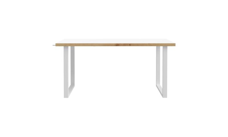 Biurko 160x75 cm KEFLAVIK Biały /Dąb Artisan Indeks: KFLB422-M897 KLFB-13 KLAUDIA biurko dąb Artisan