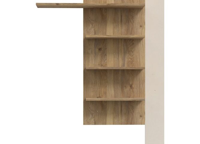 Półka wisząca L/P Indeks: BTHB01-M821 BGFP-01 BOGDAN półka wisząca dąb Mauvella / piaskowy