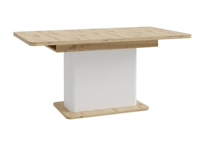 Stół rozkładany 160x90 cm WARDIOL Dąb Artisan/Biały wjfs-10