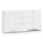 Komoda z oświetleniem LED GLAMOUR 02 | 160cm | Biały połysk gamk-02 gavin komoda