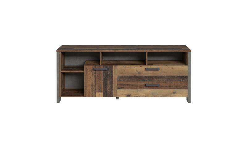 Szafka RTV vintage loft 160 cm CLIF Old – Wood Vintage/Beton Indeks: CLFT235-C546 CLFR-38 CELESTYNA szafka RTV