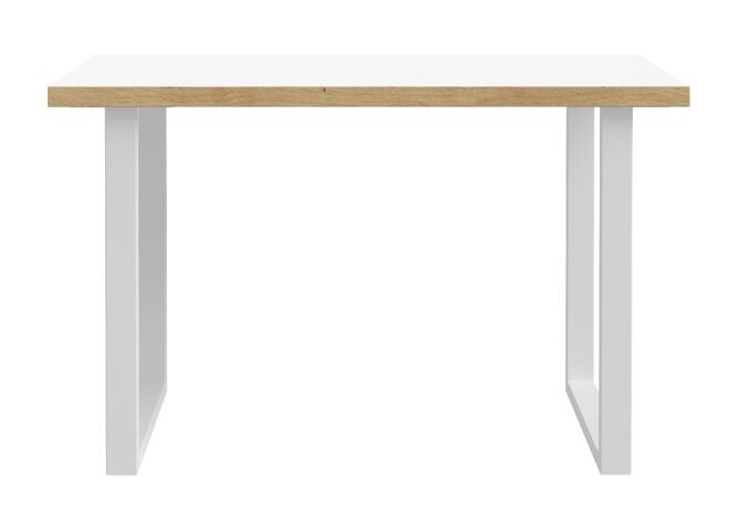 Biurko 120x75 cm KEFLAVIK Biały /Dąb Artisan Indeks: KFLB211-M897 KLFB-12 KLAUDIA biurko dąb Artisan