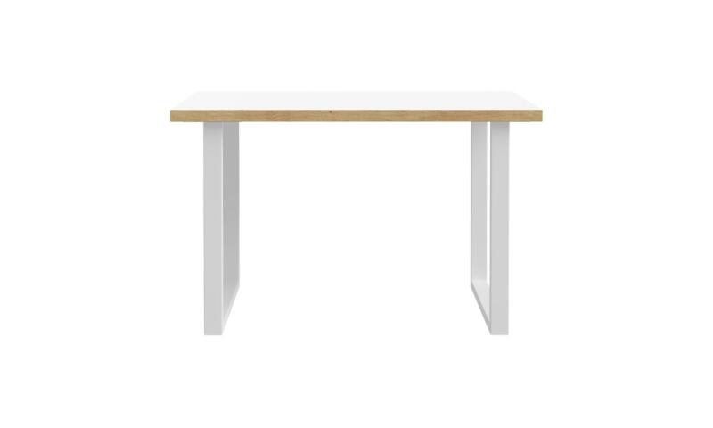 Biurko 120x75 cm KEFLAVIK Biały /Dąb Artisan Indeks: KFLB211-M897 KLFB-12 KLAUDIA biurko dąb Artisan