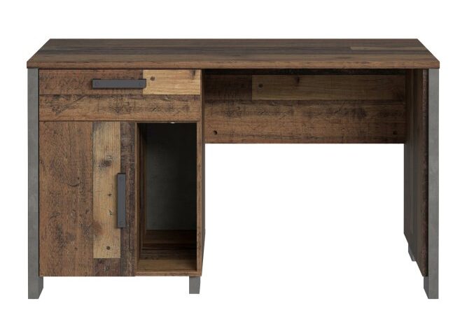 Biurko vintage loft 130x60 cm z szufladą i szafką CLIF Indeks: CLFB211-C546 CLFB-08 CELESTYNA biurko