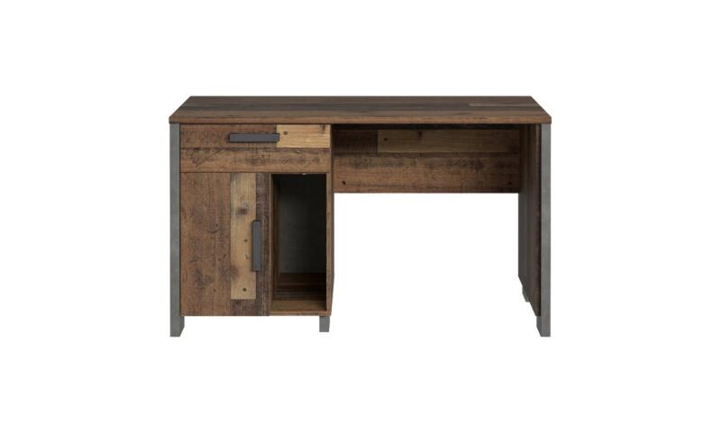 Biurko vintage loft 130x60 cm z szufladą i szafką CLIF Indeks: CLFB211-C546 CLFB-08 CELESTYNA biurko