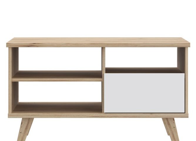 Stolik kawowy skandynawski 90x60 cm VANKKA Deska Dębowa/Biały Indeks: CFTT5218-L25 wafs-09