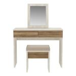 Toaletka rustykalna 100 cm z lustrem i siedziskiem DURO Indeks: DURT321ST-M296 DMFT-20 DAMIAN toaletka