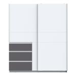 Szafa przesuwna 170 cm z szufladami WINN 2 Biały/Grafit Indeks: W2QS823E9-C284 WOFS-09 WIOLA szafa