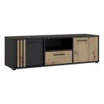 Szafka RTV 140 cm CARDIGAN Dąb Artisan/Czarny Indeks: CDGT131-M624 cifr-05