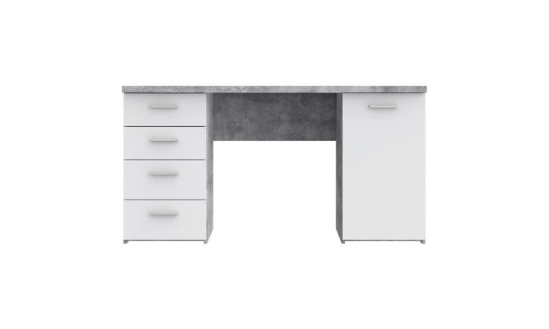 NOFB-05 NORBERT biurko biały / beton - obrazek 3
