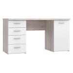 Biurko 145x60 cm z 4 szufladami i szafką Biały/Dąb Piaskowy Indeks: MT926-T19 nofb-05