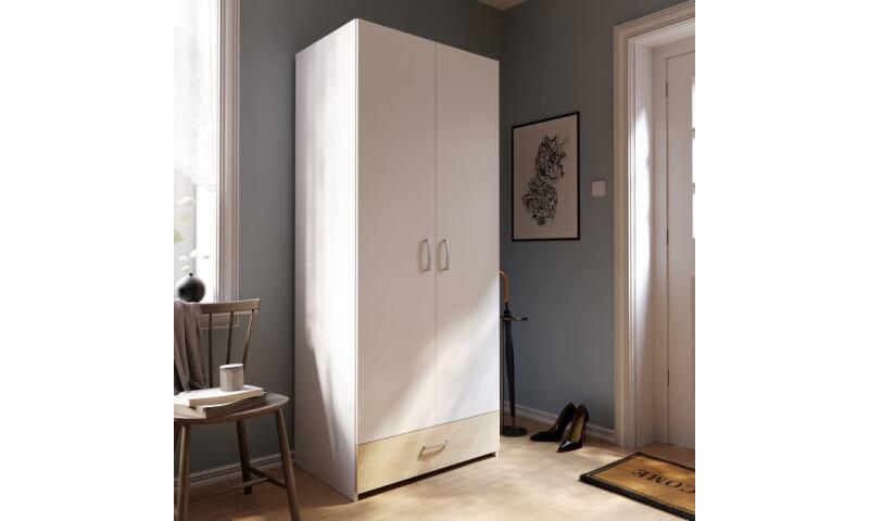 EDFS-20 EDYTA szafa biały / dąb puccini - obrazek 5