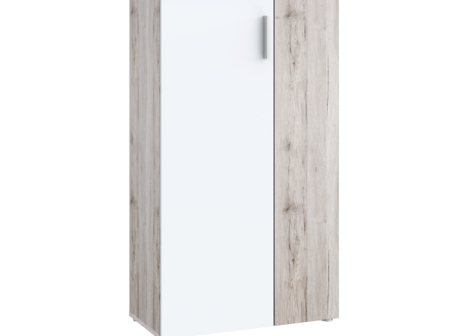 Szafka na buty 70 cm NET106 Dąb Piaskowy/Biały Indeks: BTS321-P79F nofb-12