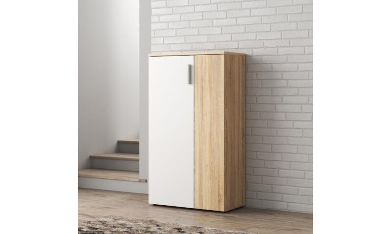 NOFB-12 NORBERT szafka na buty dąb sonoma / biały - obrazek 4