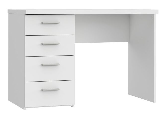 Białe biurko 110x60 cm z 4 szufladami Indeks: MT935-Z12M nofb-07