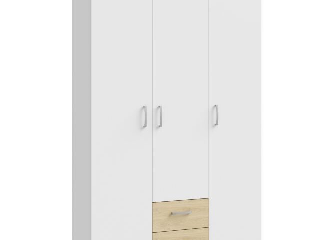 Szafa 120 cm z szufladami ECONOBOX Biały/Dąb Puccini Indeks: ECBS832-M870 edfs-21