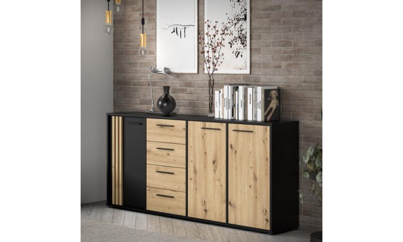 CIFK-04 CIESZYMIR komoda czarny - obrazek 5