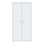 Opis Wysoka szafka z kolekcji świetnie sprawdzi się jako funkcjonalny element aranżacji w wielu pomieszczeniach. W salonie i domowym biurze może pełnić rolę zamykanego regału na dokumenty. Ustawiona w sypialni, będzie doskonałą bieliźniarką, w której zmieścisz ubrania, galanterię, bieliznę, pościel i ręczniki. Wysoką szafkę z kolekcji polecamy zwłaszcza do wąskiego przedpokoju, w którym sprawdzi się jako płytka szafa gospodarcza. Blat, dzięki dużej wytrzymałości, może stać się miejscem ekspozycji kwiatów doniczkowych. Mebel o wymiarach: szerokość 73,7 cm x wysokość 149,5 cm x głębokość 34,8 cm Szafka wykonana w uniwersalnym, białym kolorze, dzięki czemu będzie pasować do wielu aranżacji Nóżki typu ślizgacz chronią podłogę przed zarysowaniami Maksymalne obciążenie blatu do 30 kg Maksymalne obciążenie półek do 5 kg Montaż do ściany wymagany (okucia w zestawie) Szczegóły produktu Informacje logistyczne Instrukcje montażu i karty bezpieczeństwa produktu Komoda Indeks: T2KK521-120 NOFK-31 NORBERT komoda biały