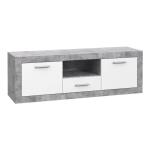 Szafka RTV 150 cm BACCIO Beton/Biały Indeks: BCCT134-C264 BRFR-03 BARTEK szafka RTV beton jasnoszary