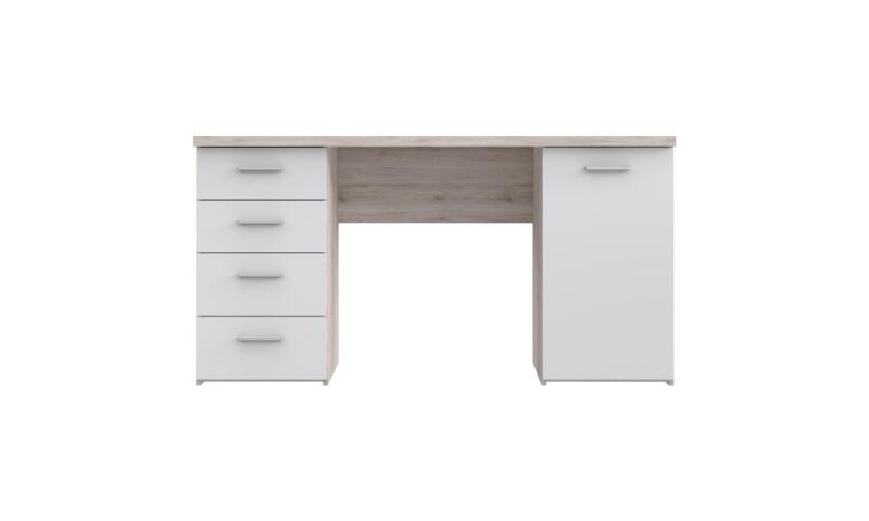 NOFB-05 NORBERT biurko biały / dąb piaskowy - obrazek 3