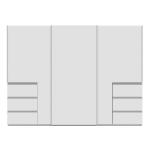 Szafa przesuwna 270 cm z szufladami WINN 2 Biały Indeks: W2QS13331-120 WOFS-03 WIOLA szafa