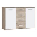 Komoda 120 cm ANTUZA Biały/Dąb Sonoma Indeks: NTU231-Q45F aefk-02
