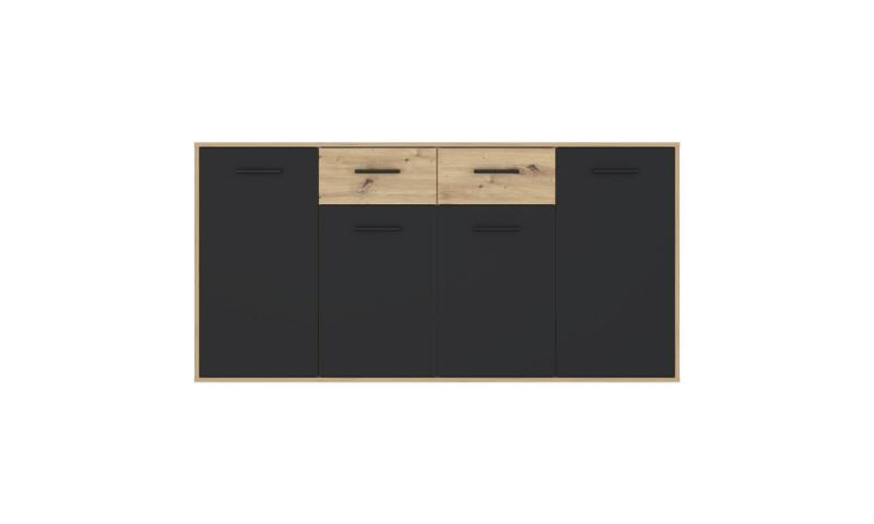 AEFK-03 AREK komoda dąb artisan / czarny - obrazek 3