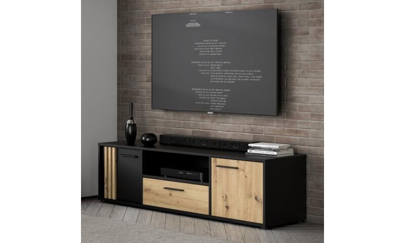 CIFR-06 CIESZYMIR szafka RTV czarny - obrazek 5