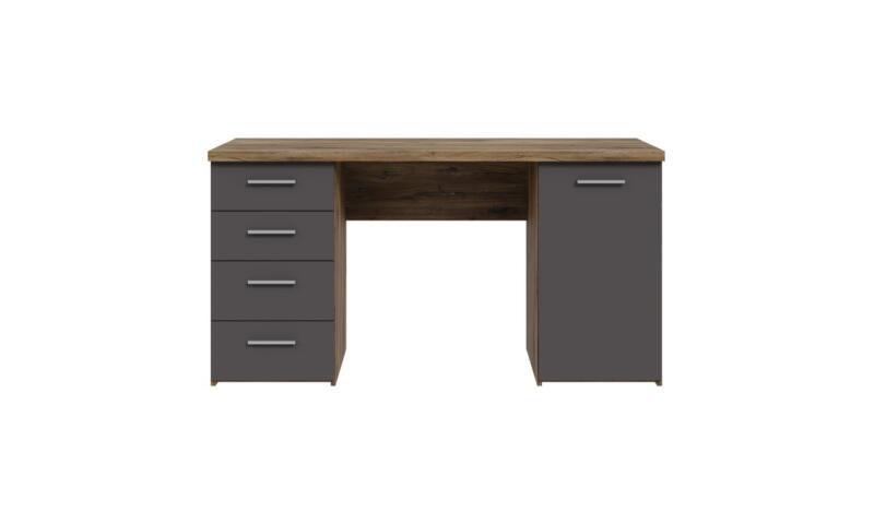 NOFB-05 NORBERT biurko grafit / dąb flagstaff - obrazek 3