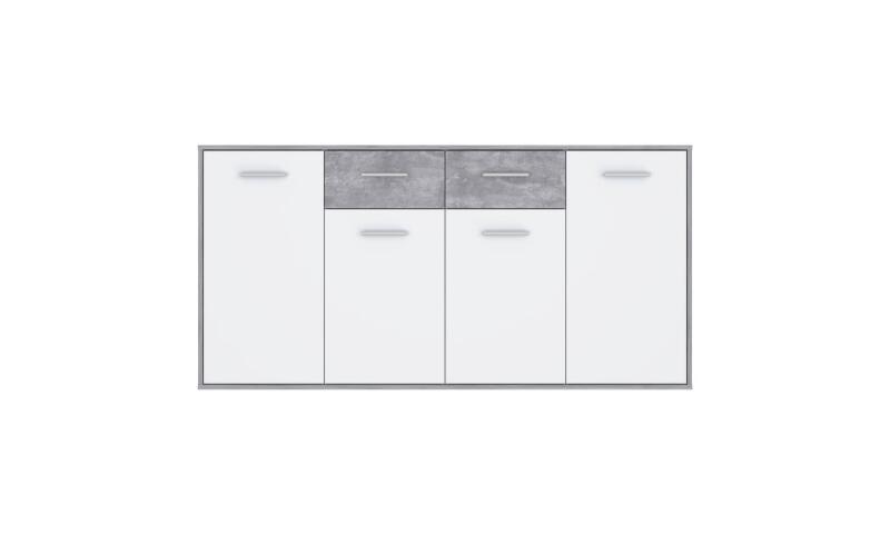 AEFK-03 AREK komoda biały / beton jasnoszary - obrazek 3