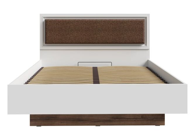 Łóżko dwuosobowe 160x200 cm z pojemnikiem PENKRIDGE Secret Grey/Dąb Szlachetny Indeks: PQRL4162-M848A PAFŁ-14 PAWEŁ łóżko z podnoszonym wkładem